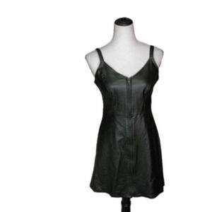 URBAN Outfitters Black Vegan Leather Dress/Top Size 6